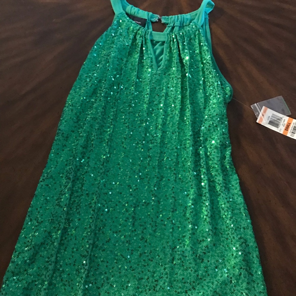 Keyhole Sequin Holiday or NYE Halter Top